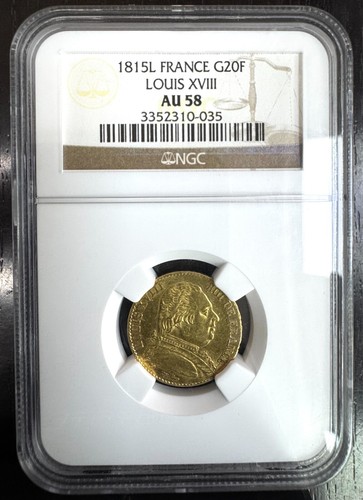 Louis xviii francs or - louis,