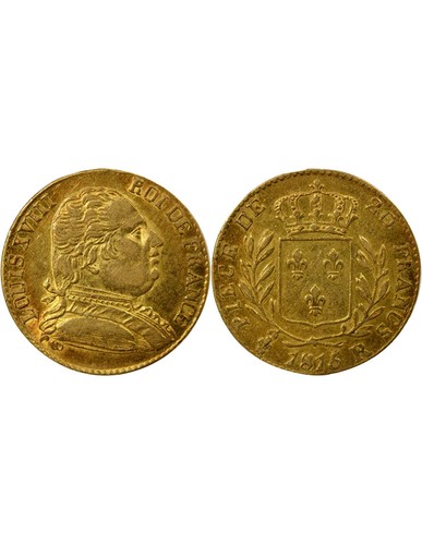 France louis xviii - france, francs