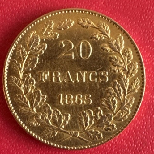 Belgique francs 1865 - belgique,