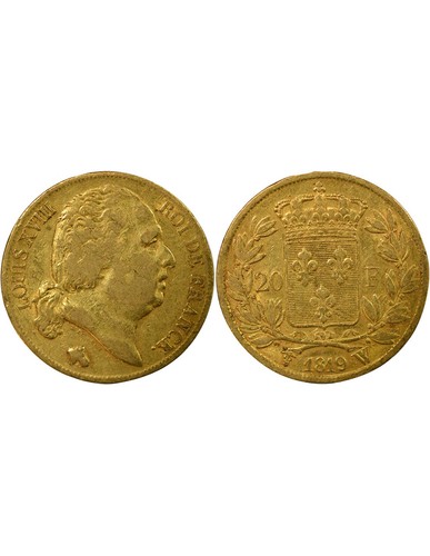 France louis xviii 20 - france, francs