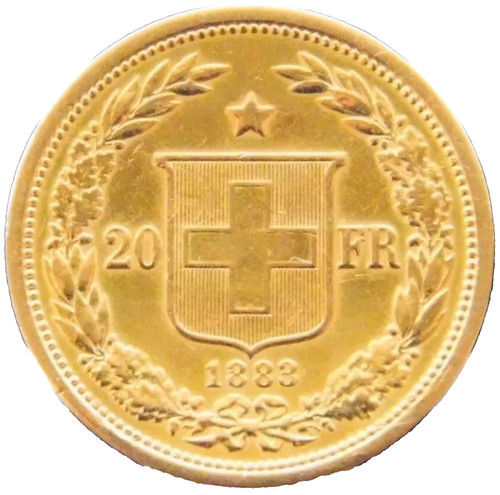 Francs vreneli 1883 ou - francs,