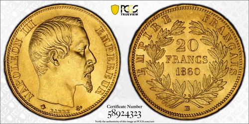 Napoléon iii francs - iii, or