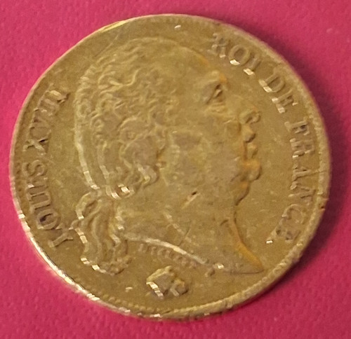 Louis xviii francs - xviii, or