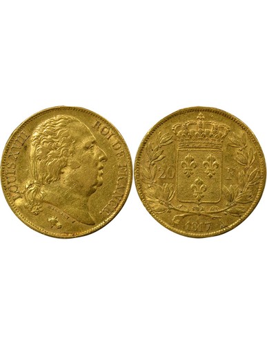 France louis xviii 20 - louis, francs