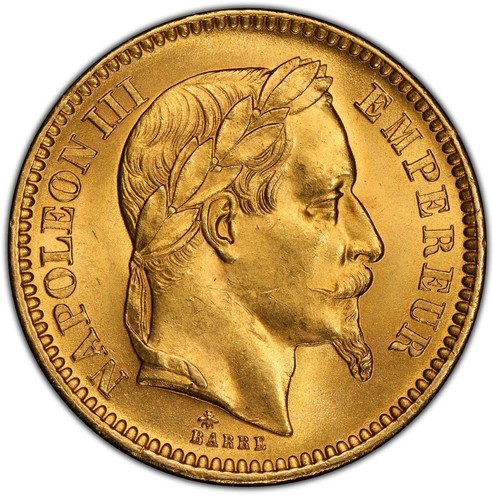 Napoléon iii francs - iii, or