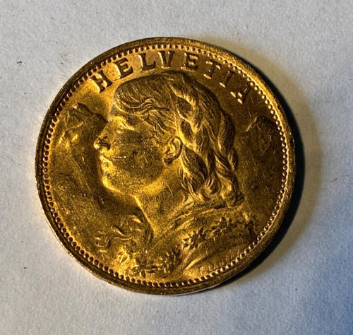 Pieces francs or - or, suisse