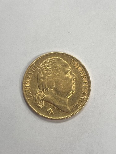Francs louis xviii buste - francs, or